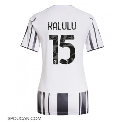 Zenski Nogometni Dres Juventus Pierre Kalulu #15 Domaci 2025-26 Kratak Rukav Zenski Nogometni Dres Juventus Pierre Kalulu #15 Domaci 2025-26 Kratak Rukav